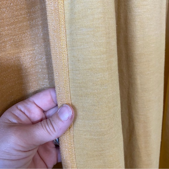 Free People Beach Bi Coastal Gold Open Duster Cardigan Sz XL - Picture 5 of 10